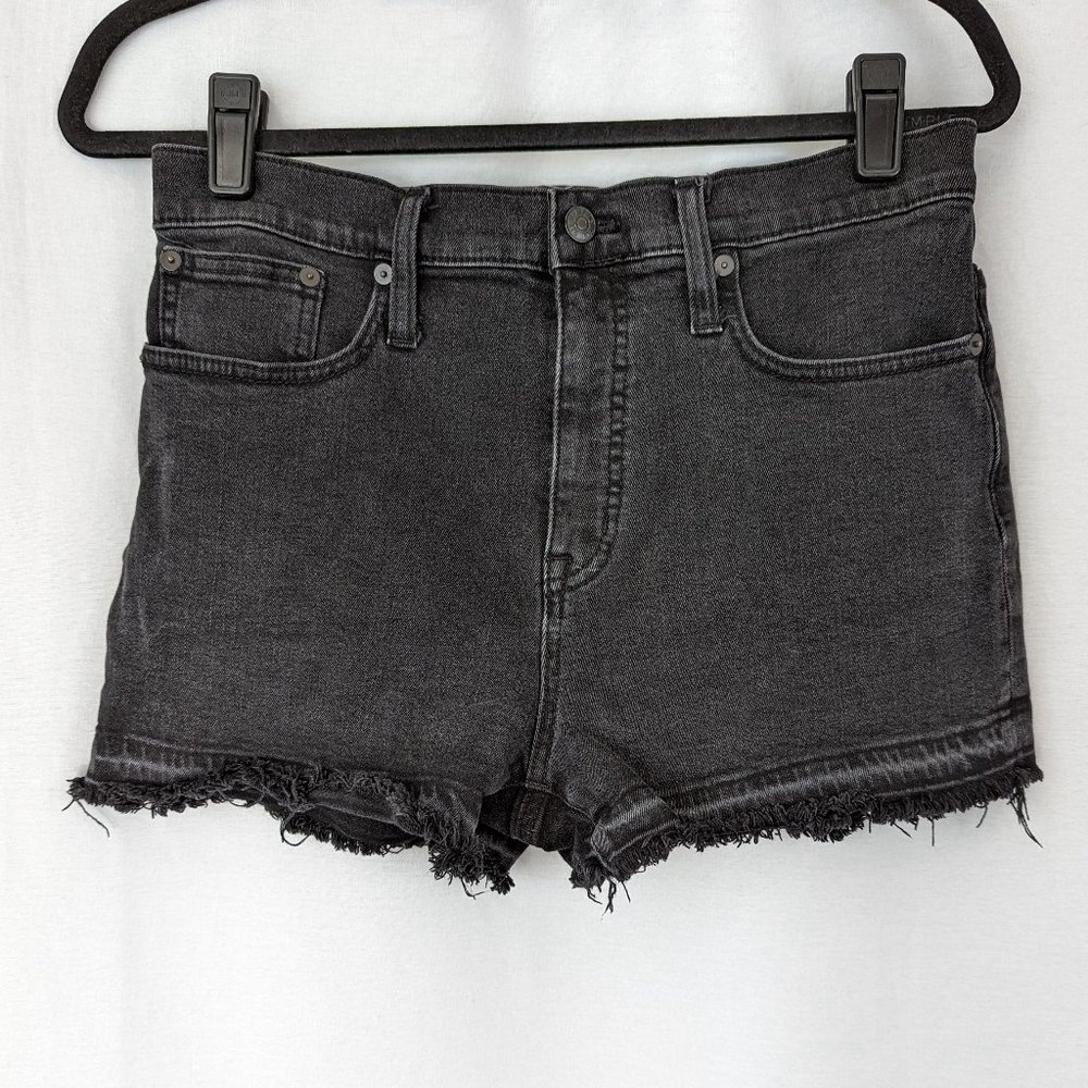 Madewell Black Raw Hem Shorts Size Small